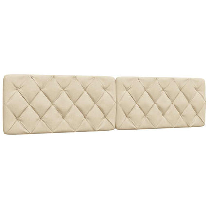 sengeramme uden madras 200x200 cm stof cremefarvet