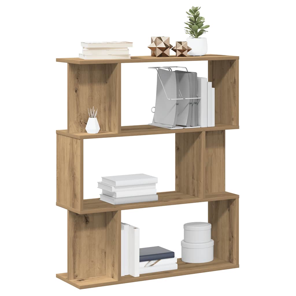 bogskab 80x24x96 cm konstrueret træ kunsteg
