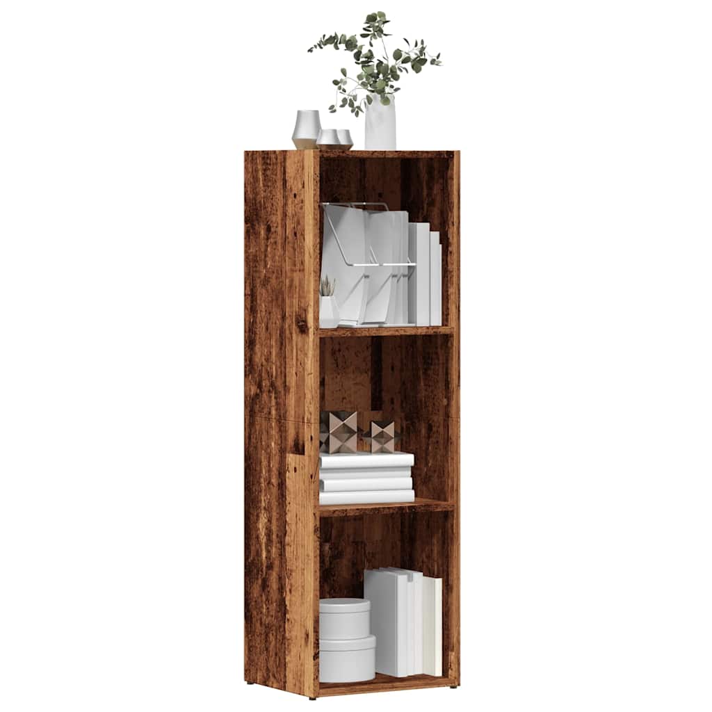 Bogskab gammelt træ 36x30x114 cm konstruktionstræ billede