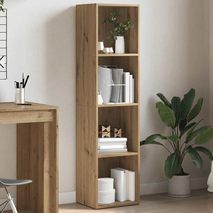 bogskab 36x30x143 cm konstrueret træ kunsteg