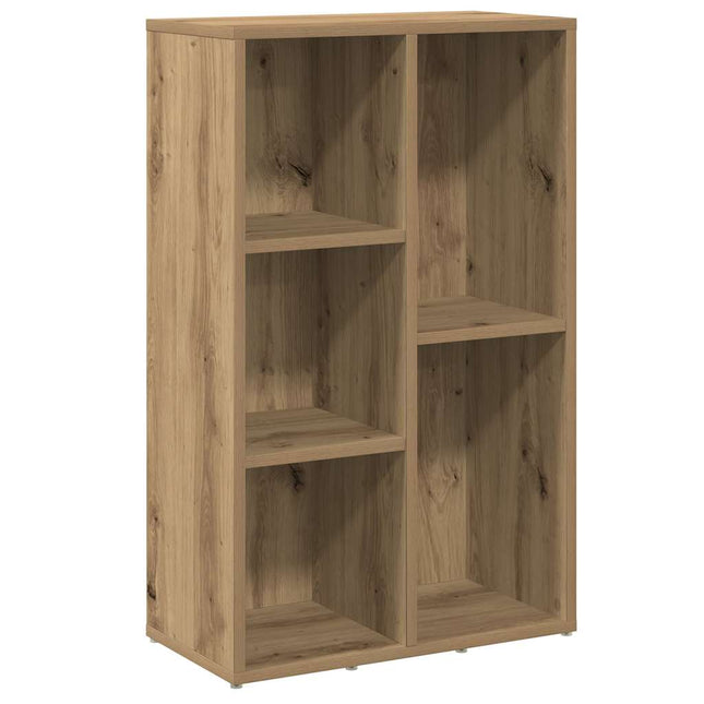 bogskab 50x25x80 cm konstrueret træ kunsteg
