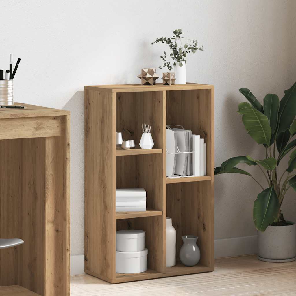 bogskab 50x25x80 cm konstrueret træ kunsteg