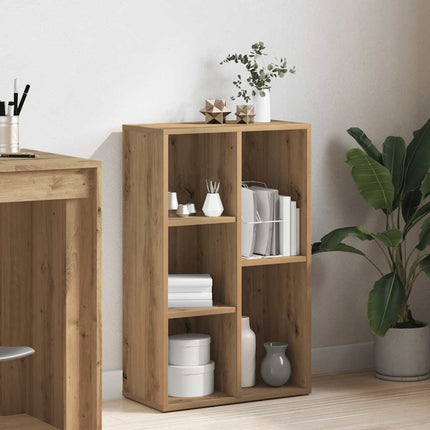 bogskab 50x25x80 cm konstrueret træ kunsteg