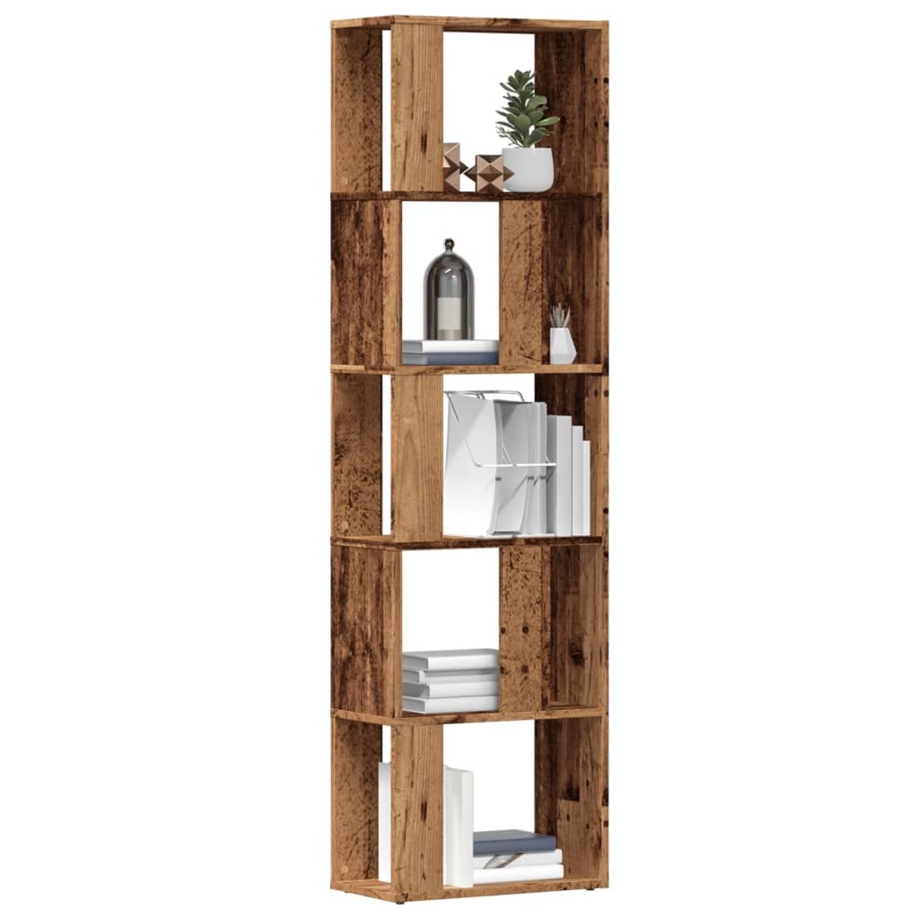 Bogreol/Rumdeler 45x24x159 Cm Konstrueret Træ - Gammelt træ