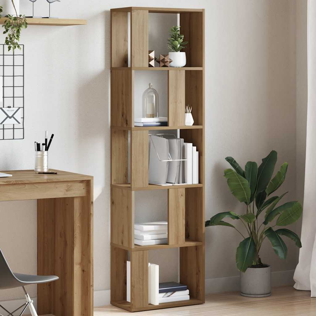 Bogreol/Rumdeler 45x24x159 Cm Konstrueret Træ - artisan eg