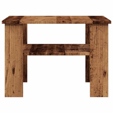 sofabord 60x60x42 cm konstrueret træ antikt træ