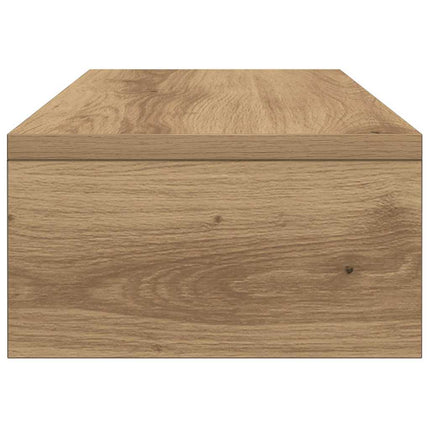 skærmstander 42x24x13 cm konstrueret træ egetræ