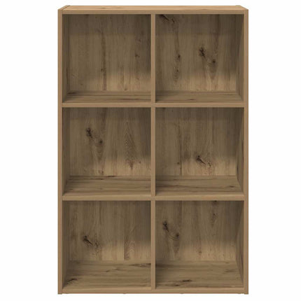 bogreol/skænk 66x30x98 cm konstrueret træ egetræ