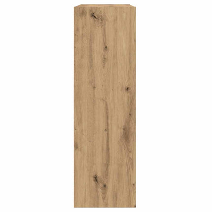 bogreol/skænk 66x30x98 cm konstrueret træ egetræ