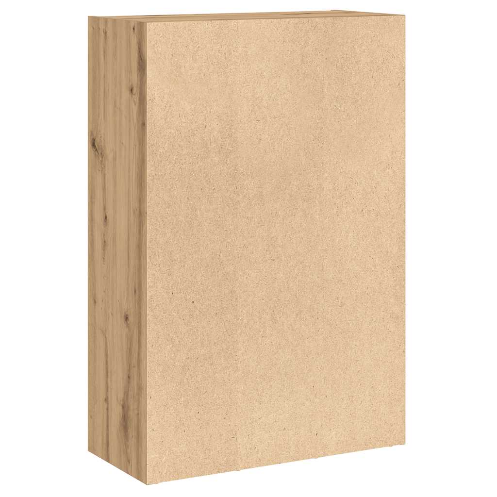 bogreol/skænk 66x30x98 cm konstrueret træ egetræ