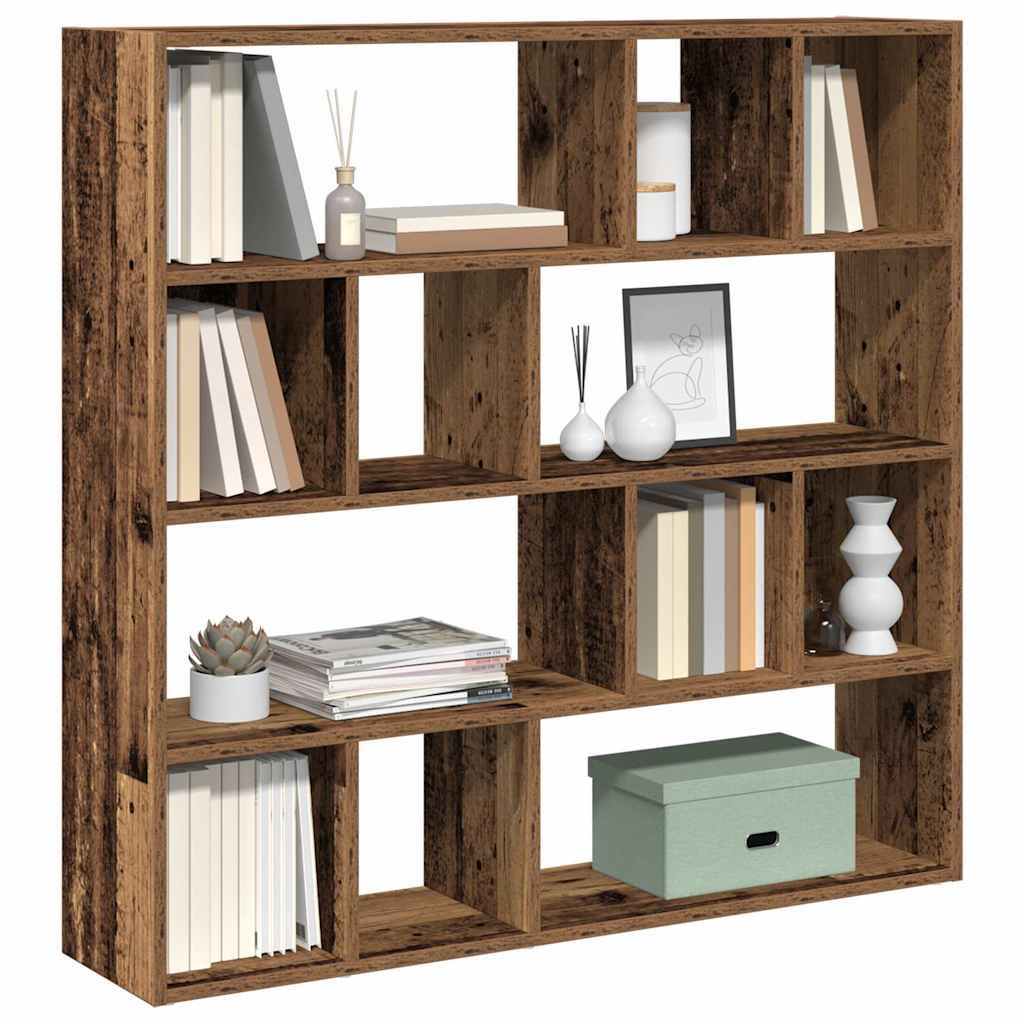 Bogreol/Rumdeler 105x24x102 Cm Spånplade - Gammelt træ