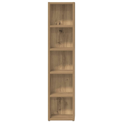 smalle reoler 2 stk. 21x16x93,5 cm konstrueret træ kunsteg