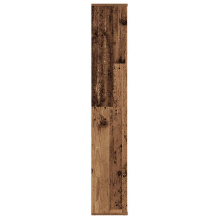 rumdeler/bogreol 100x24x140 cm konstrueret træ gammelt træ