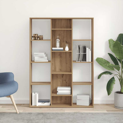 rumdeler/bogreol 100x24x140 cm konstrueret træ artisan eg