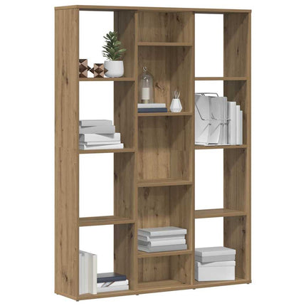 rumdeler/bogreol 100x24x140 cm konstrueret træ artisan eg