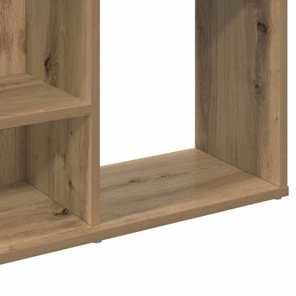 rumdeler/bogreol 100x24x140 cm konstrueret træ artisan eg