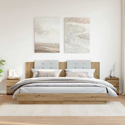 sengeborde 2 stk. 30x30x40 cm konstrueret træ kunsteg