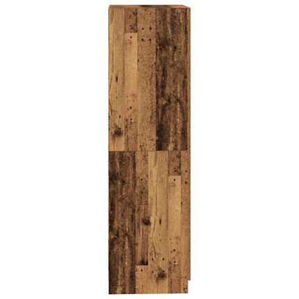 klædeskab 90x52x200 cm konstrueret træ antikt træ
