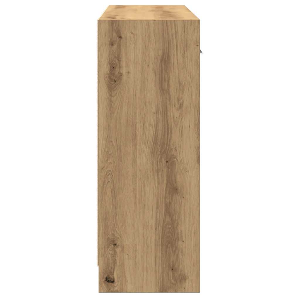 skænk 91x28x75 cm konstrueret træ kunsteg