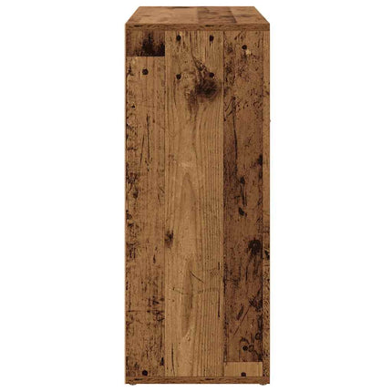 skænk 60x30x75 cm konstrueret træ antikt træ