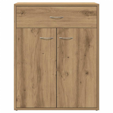 skænk 60x30x75 cm konstrueret træ egetræsfarve