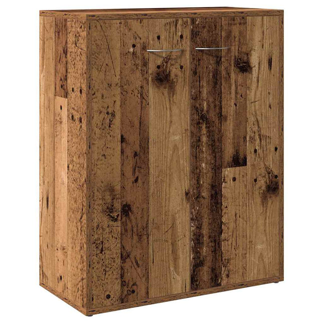 skænk 60x30x75 cm konstrueret træ antikt træ