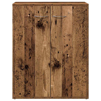 skænk 60x30x75 cm konstrueret træ antikt træ