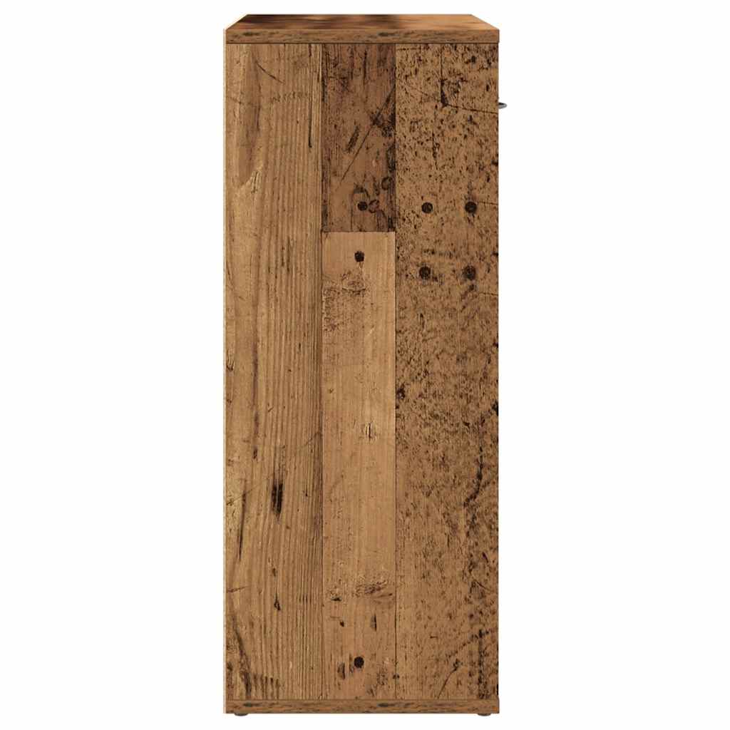 skænk 60x30x75 cm konstrueret træ antikt træ