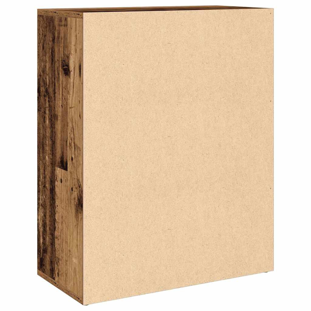 skænk 60x30x75 cm konstrueret træ antikt træ