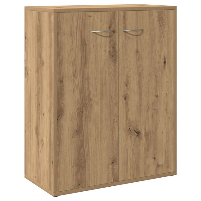 skænk 60x30x75 cm konstrueret træ egetræsfarve