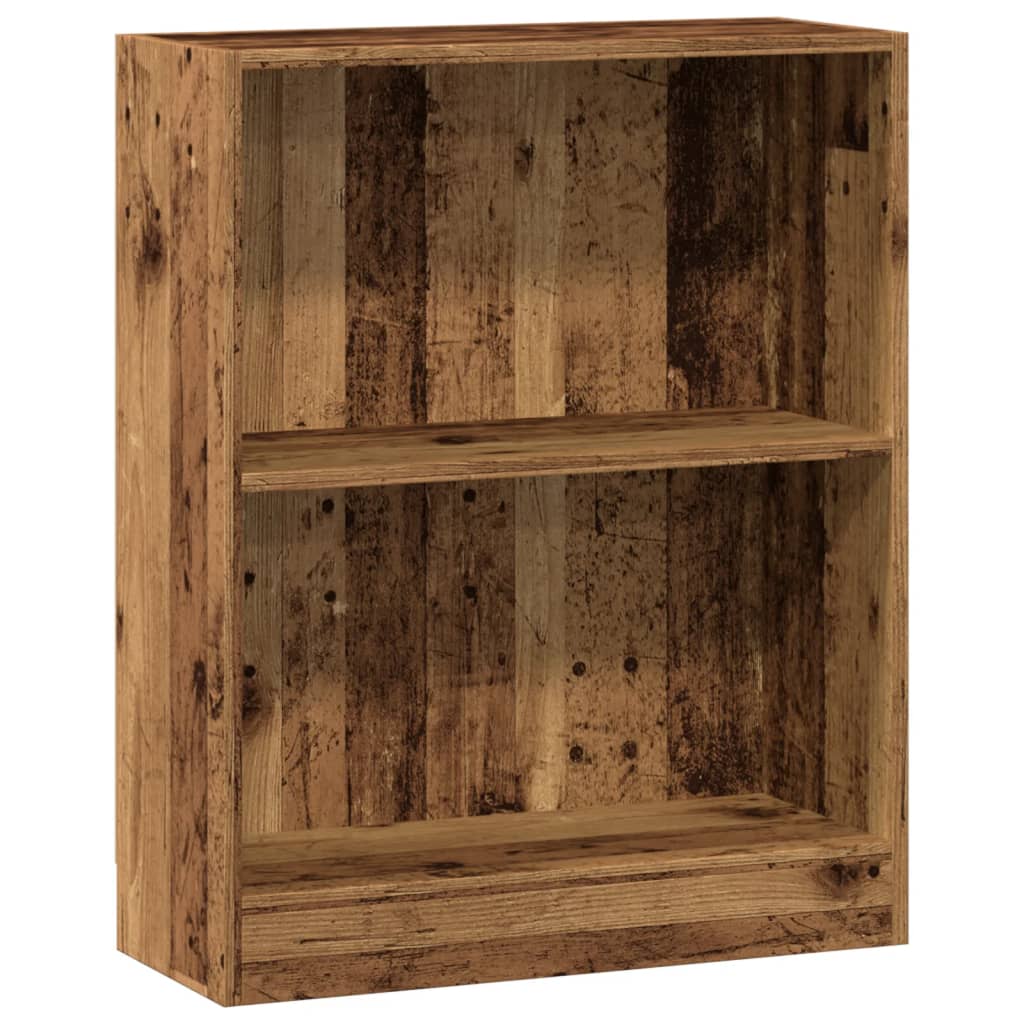 bogreol 60x24x76 cm konstrueret træ antikt træ billede
