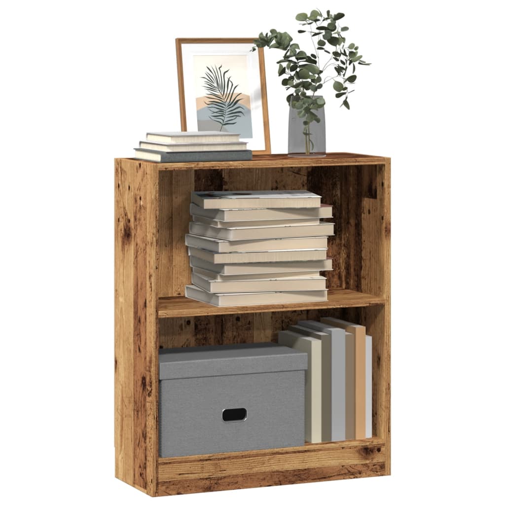 Bogreol 60X24X Konstrueret Træ Antikt Træ Gammelt Træ - 60 cm / 76 cm