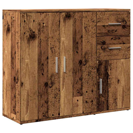 skænk 91x29,5x75 cm konstrueret træ antikt trælook