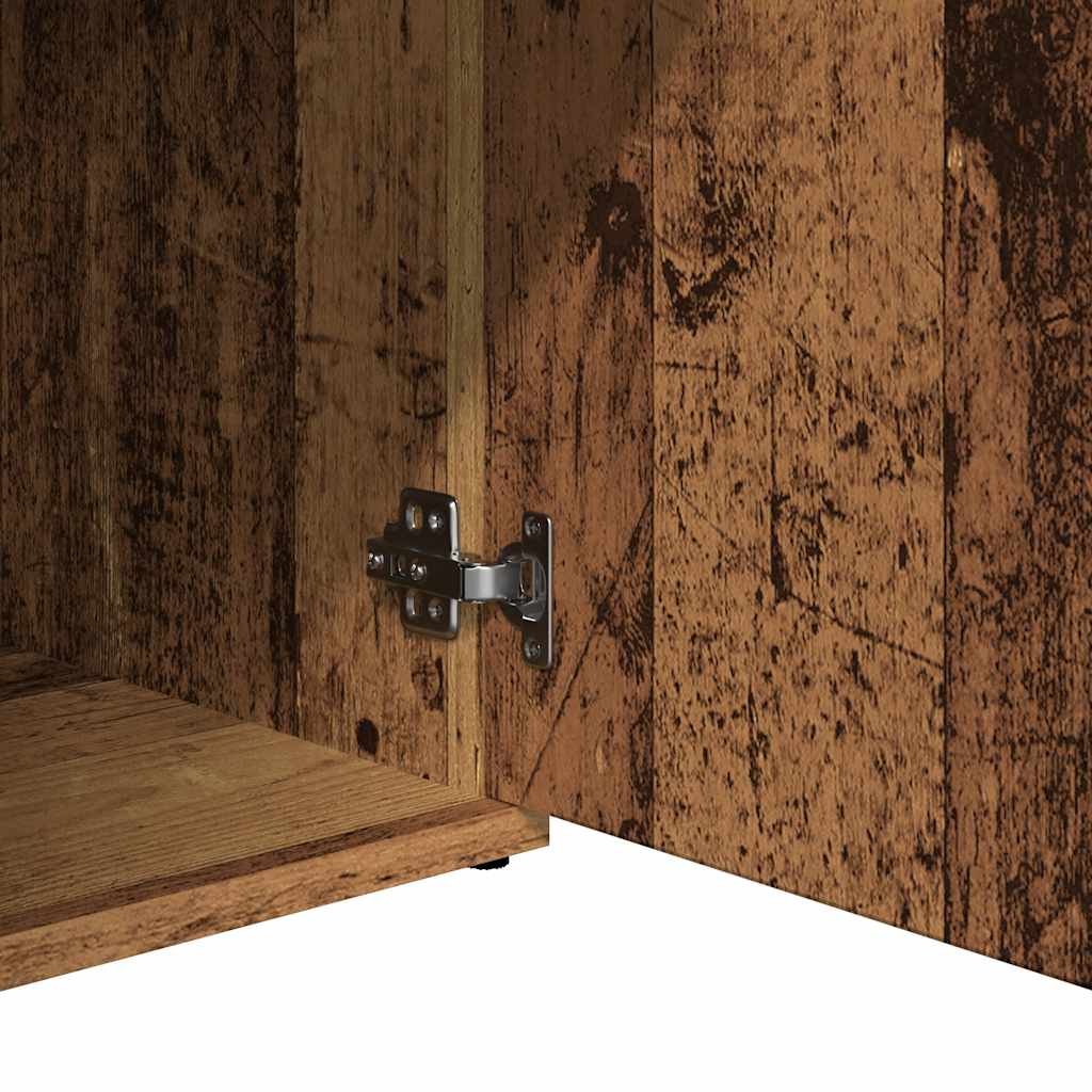 skænk 91x29,5x75 cm konstrueret træ antikt trælook