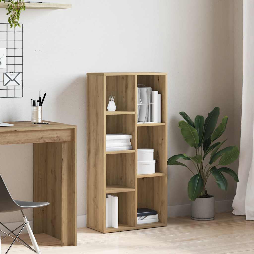 Bogreol 50x25x106 Cm Konstrueret Træ - artisan eg