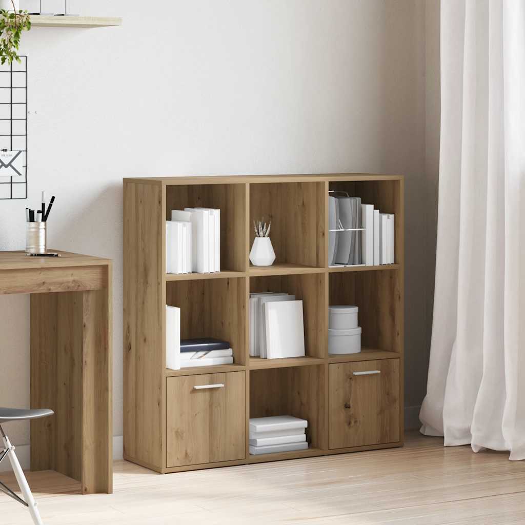 Bogskab/reol 98 × 29 × 97,5 cm i konstrueret træ - kunsteg