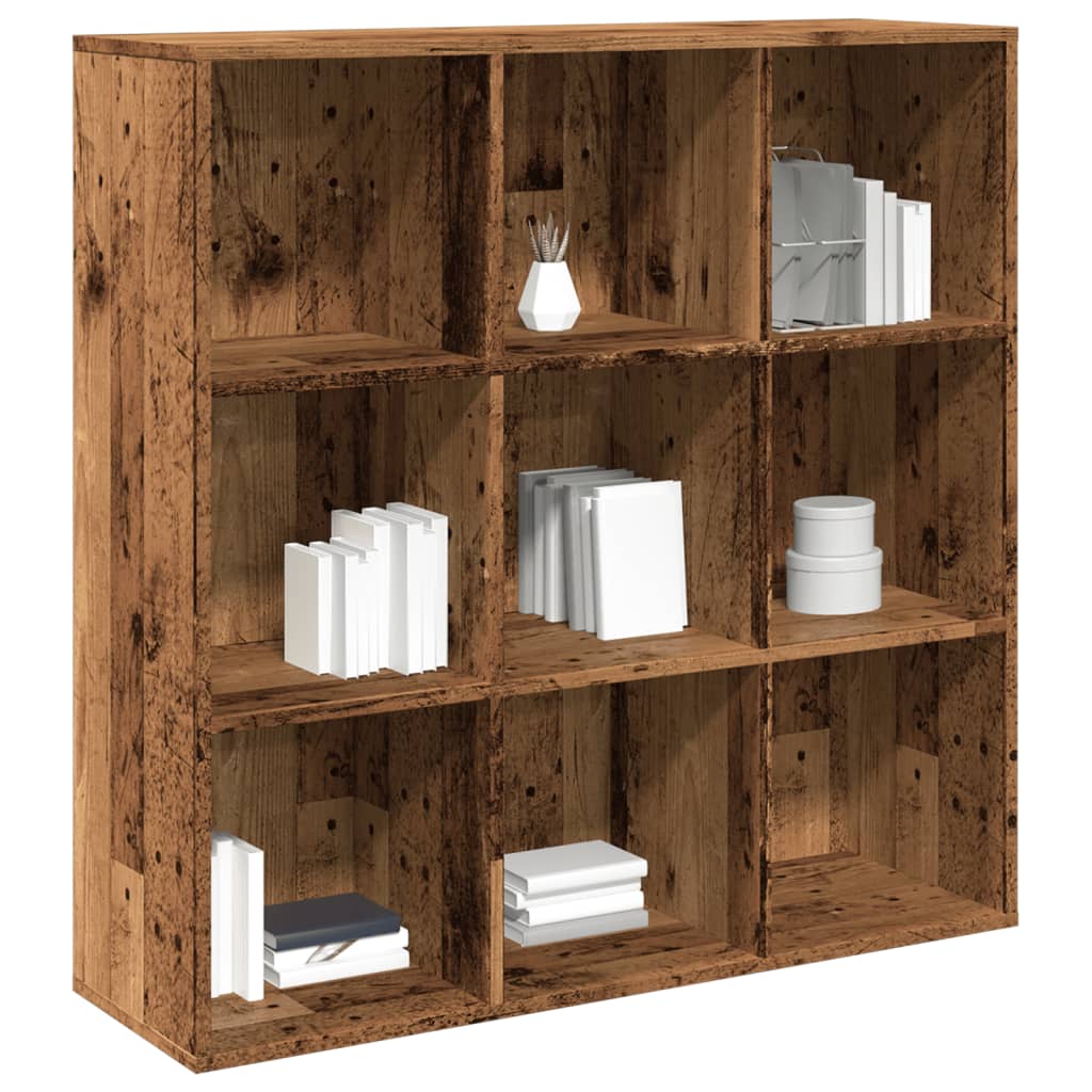 Bogreol 98x29x97,5 Cm Konstrueret Træ - Gammelt træ