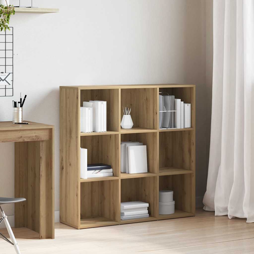 Bogreol 98x29x97,5 Cm Konstrueret Træ - artisan eg