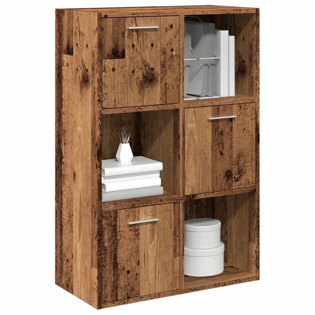 bogreol 60,5x30x90 cm konstrueret træ antikt træ billede