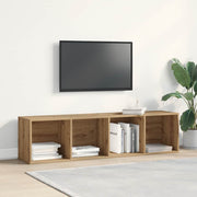 tv-bord 120x34x37 cm konstrueret træ egetræsfarve