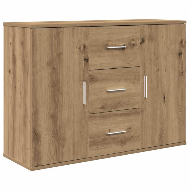 skænk 90x29,5x65 cm konstrueret træ kunsteg