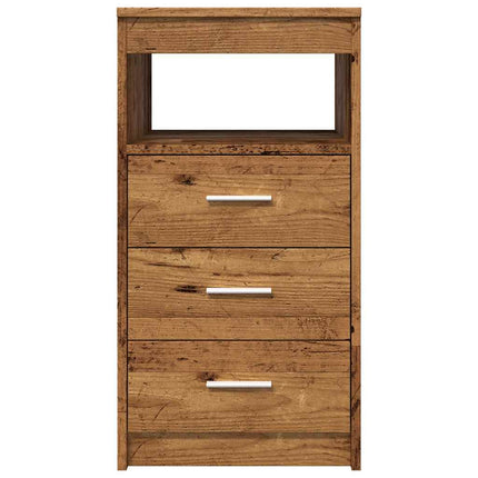 skuffeskab 40x50x76 cm konstrueret træ gammelt træ