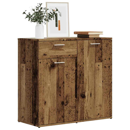 skænk 80x36x75 cm konstrueret træ antikt træ