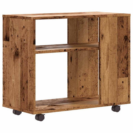 sidebord 70x35x55 cm konstrueret træ antikt træ