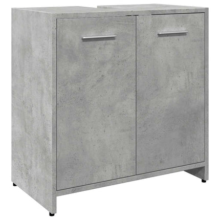 underskab til håndvask 60x33x60 cm konstrueret træ betongrå
