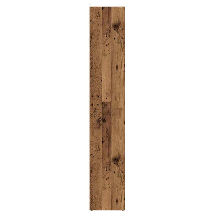 bogreol 36x30x171 cm konstrueret træ antikt træ