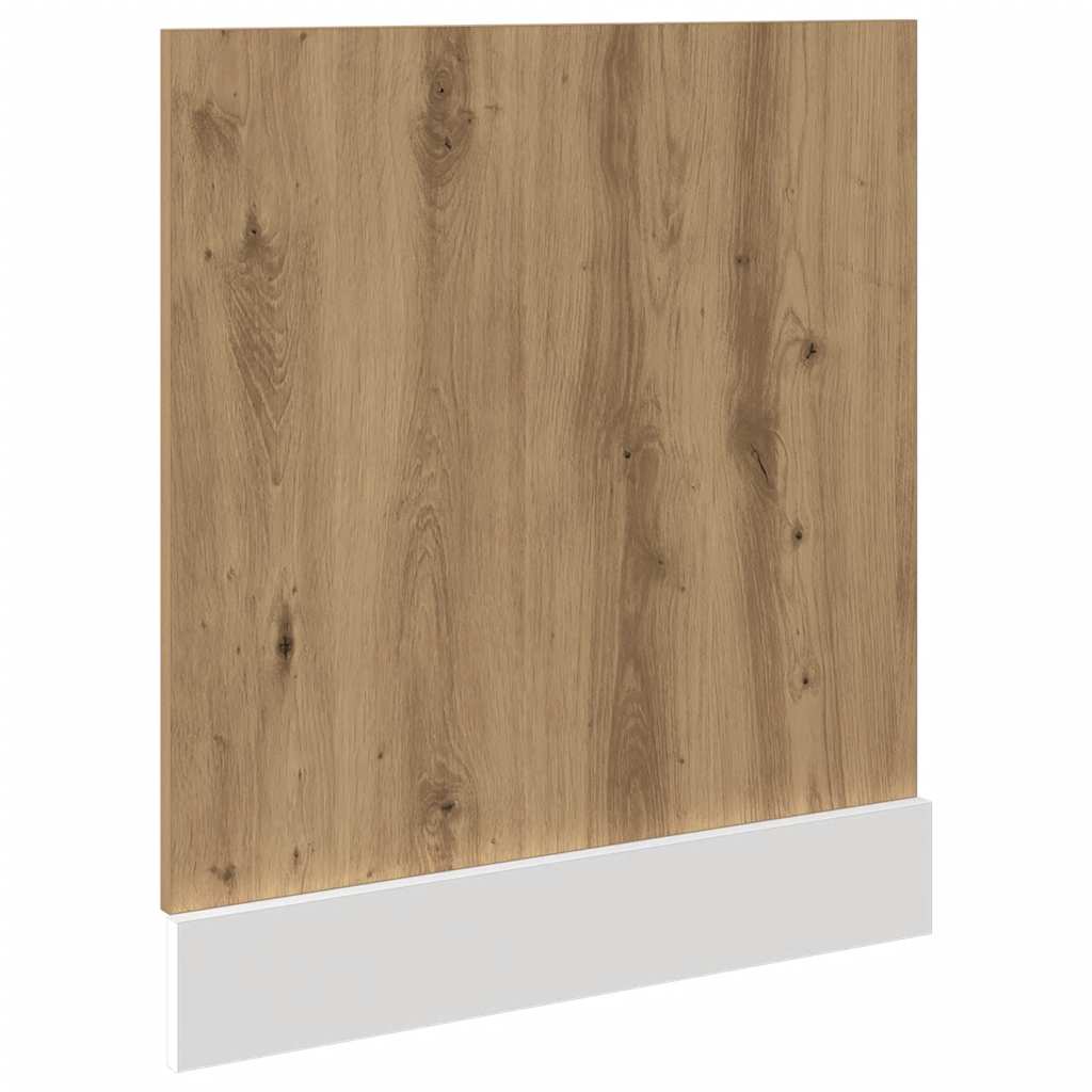 opvaskemaskinepanel "Lyon" håndlavet eg 60x1,5x67 cm konstrueret træ