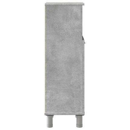 badeværelsesskab 30x30x95 cm konstrueret træ betongrå