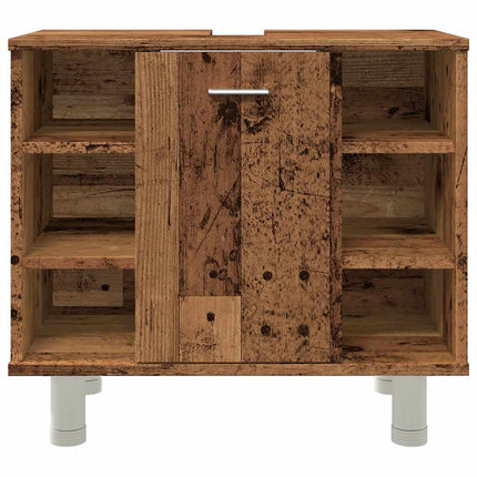 badeværelsesskab 60x32x53,5 cm spånplade gammelt træ