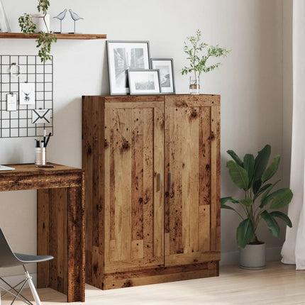 bogskab 82,5x30,5x115 cm konstrueret træ antikt træ
